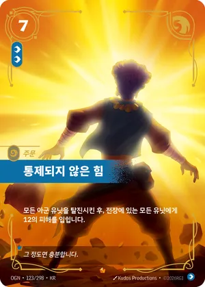 통제되지 않은 힘
