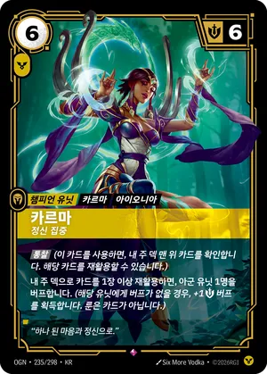 카르마 - 정신 집중