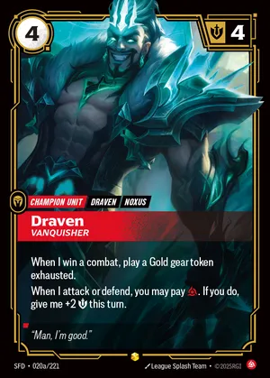 Draven - Vanquisher (Alternate Art)