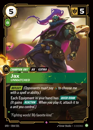 Jax - Unmatched