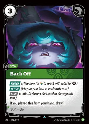Back Off