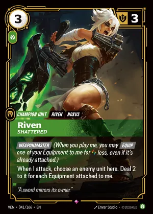 Riven, Shattered