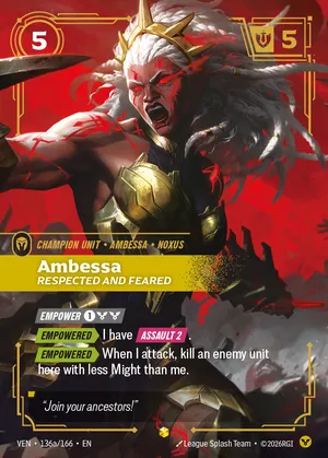Ambessa, Respected and Feared (Alternate Art)
