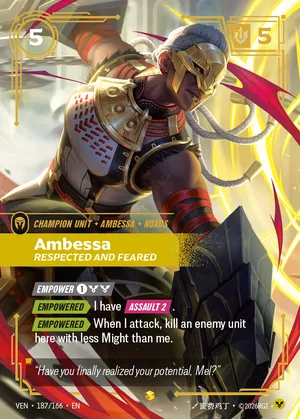 Ambessa, Respected and Feared